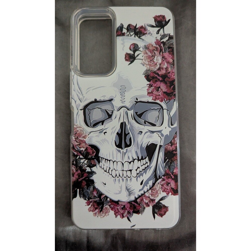 TCL 40 XE 5G Phone Case Skull Flowers
